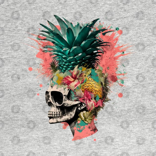 Skull tropical splash by Stitch & Stride